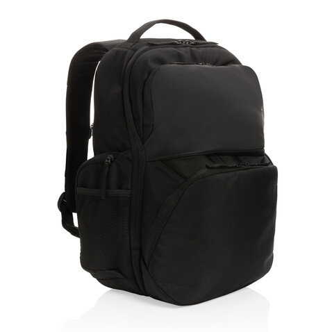 Swiss Peak AWARE™ RPET 15,6 Zoll Pendler-Rucksack schwarz bedrucken, Art.-Nr. P762.781