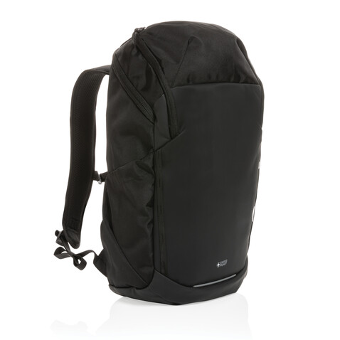 Swiss Peak AWARE™ RPET 15.6" Business Rucksack schwarz bedrucken, Art.-Nr. P762.891