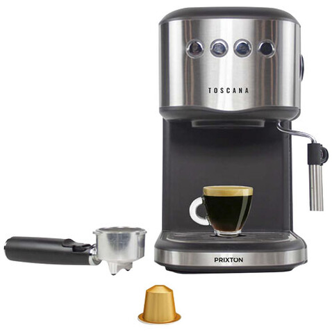 Prixton Toscana Espressomaschine, schwarz bedrucken, Art.-Nr. 1PA11390 Prixton Toscana Espressomaschine, schwarz bedrucken, Art.-Nr. 1PA11390
