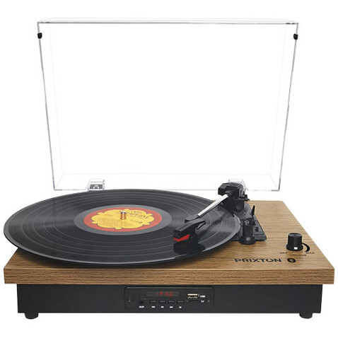Prixton Studio Vinyl-Plattenspieler, holz bedrucken, Art.-Nr. 1PA11471 Prixton Studio Vinyl-Plattenspieler, holz bedrucken, Art.-Nr. 1PA11471