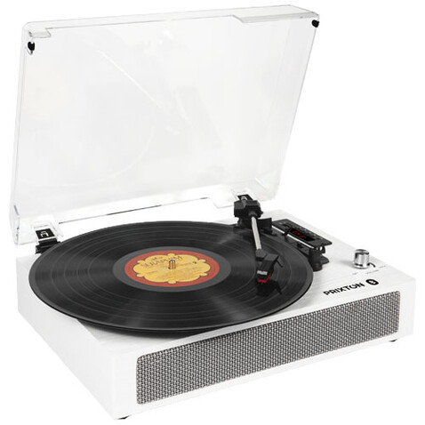 Prixton Studio Luxus Plattenspieler und Musikplayer, weiss bedrucken, Art.-Nr. 1PA11601 Prixton Studio Luxus Plattenspieler und Musikplayer, weiss bedrucken, Art.-Nr. 1PA11601