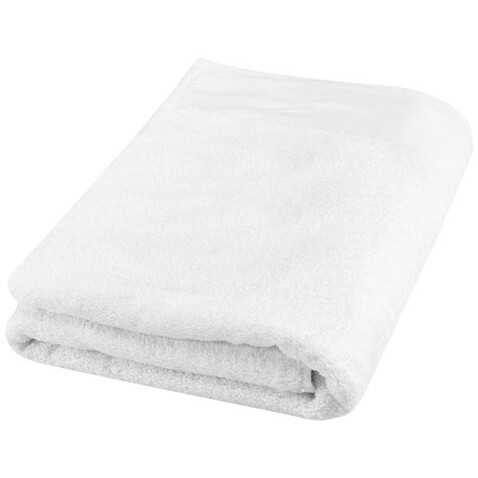 Ellie 550 g/m² Baumwollhandtuch 70 x 140 cm, weiss bedrucken, Art.-Nr. 11700601