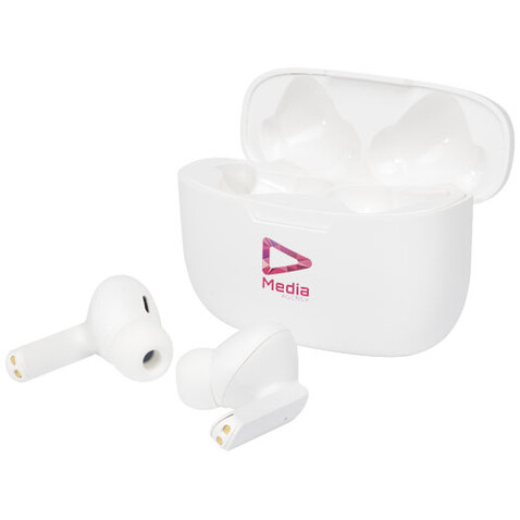 Essos 2.0 True Wireless Auto-Pair-Ohrhörer mit Etui, weiss bedrucken, Art.-Nr. 12429001