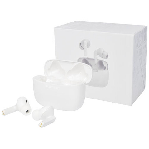 Essos 2.0 True Wireless Auto-Pair-Ohrhörer mit Etui, weiss bedrucken, Art.-Nr. 12429001