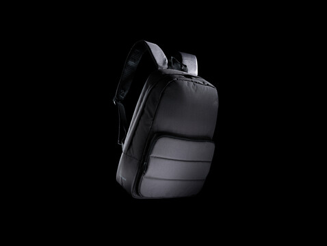 Impact AWARE™ RPET Basic 15,6" Laptop-Rucksack schwarz bedrucken, Art.-Nr. P762.011