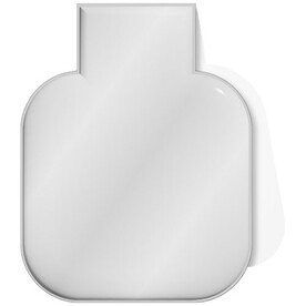 RFX™ M-10 Quadratischer, reflektierender TPU-Magnet, weiss bedrucken, Art.-Nr. 1PR06601