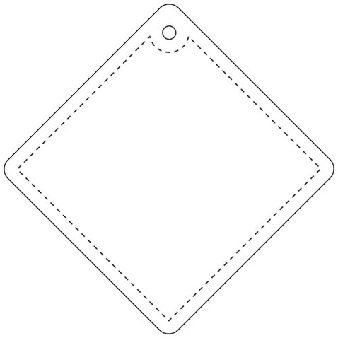 RFX™ H-09 Reflektierender PVC-Anhänger Diamant, klein, weiss bedrucken, Art.-Nr. 1PR08201 RFX™ H-09 Reflektierender PVC-Anhänger Diamant, klein, weiss bedrucken, Art.-Nr. 1PR08201