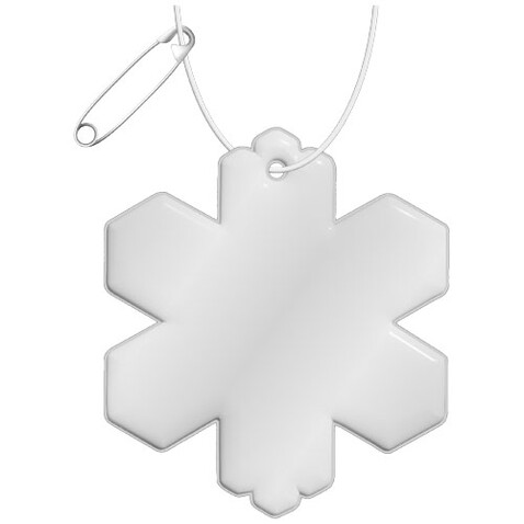 RFX™ H-10 Reflektierender PVC-Anhänger Schneeflocke, weiss bedrucken, Art.-Nr. 1PR09801 RFX™ H-10 Reflektierender PVC-Anhänger Schneeflocke, weiss bedrucken, Art.-Nr. 1PR09801