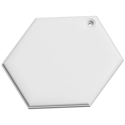 RFX™ H-12 sechseckiger reflektierender TPU-Anhänger, weiss bedrucken, Art.-Nr. 1PR11101 RFX™ H-12 sechseckiger reflektierender TPU-Anhänger, weiss bedrucken, Art.-Nr. 1PR11101