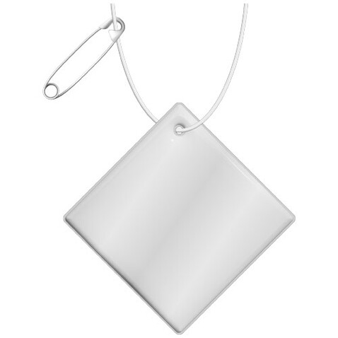 RFX™ H-20 Diamant reflektierender PVC-Anhänger groß, weiss bedrucken, Art.-Nr. 1PR12601 RFX™ H-20 Diamant reflektierender PVC-Anhänger groß, weiss bedrucken, Art.-Nr. 1PR12601