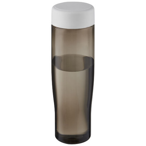 H2O Active® Eco Tempo 700 ml Wasserflasche mit Drehdeckel, weiss, kohle bedrucken, Art.-Nr. 21045001 H2O Active® Eco Tempo 700 ml Wasserflasche mit Drehdeckel, weiss, kohle bedrucken, Art.-Nr. 21045001