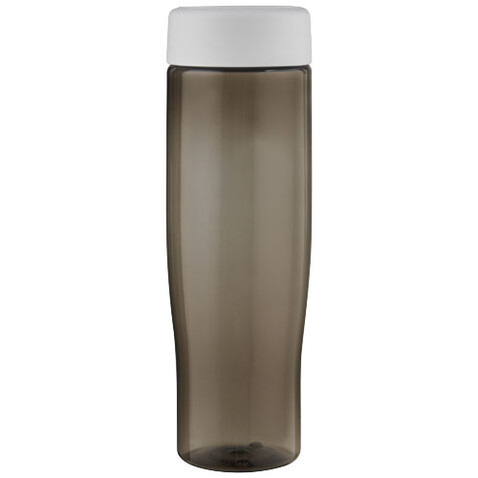 H2O Active® Eco Tempo 700 ml Wasserflasche mit Drehdeckel, weiss, kohle bedrucken, Art.-Nr. 21045001 H2O Active® Eco Tempo 700 ml Wasserflasche mit Drehdeckel, weiss, kohle bedrucken, Art.-Nr. 21045001