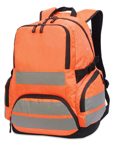 Shugon London Hi-Vis Backpack, Hi-Vis Orange, One Size bedrucken, Art.-Nr. 010384050 Shugon London Hi-Vis Backpack, Hi-Vis Orange, One Size bedrucken, Art.-Nr. 010384050