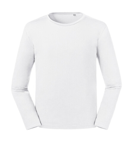 Russell Europe Men`s Pure Organic L/S Tee, White, XS bedrucken, Art.-Nr. 122000002 Russell Europe Men`s Pure Organic L/S Tee, White, XS bedrucken, Art.-Nr. 122000002