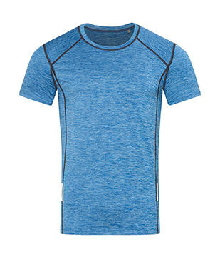Stedman Recycled Sports-T Reflect Men, Blue Heather, S bedrucken, Art.-Nr. 176053223