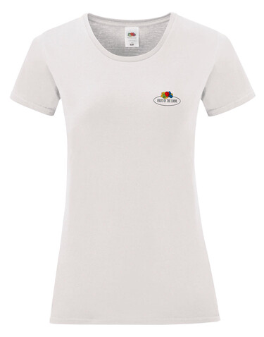 Fruit of the Loom Ladies Vintage T Small Logo Print, White, L bedrucken, Art.-Nr. 179010005 Fruit of the Loom Ladies Vintage T Small Logo Print, White, L bedrucken, Art.-Nr. 179010005