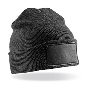 Result Double Knit Printers Beanie, Black, One Size bedrucken, Art.-Nr. 302331010 Result Double Knit Printers Beanie, Black, One Size bedrucken, Art.-Nr. 302331010