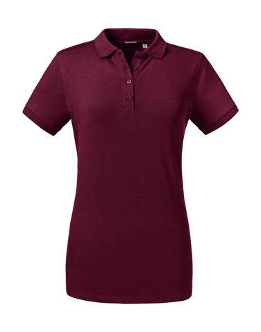 Russell Europe Ladies` Tailored Stretch Polo, White, XS bedrucken, Art.-Nr. 503000002