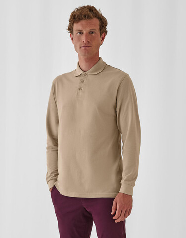 B & C Heavymill LSL Polo, Black, S bedrucken, Art.-Nr. 565421013 B & C Heavymill LSL Polo, Black, S bedrucken, Art.-Nr. 565421013
