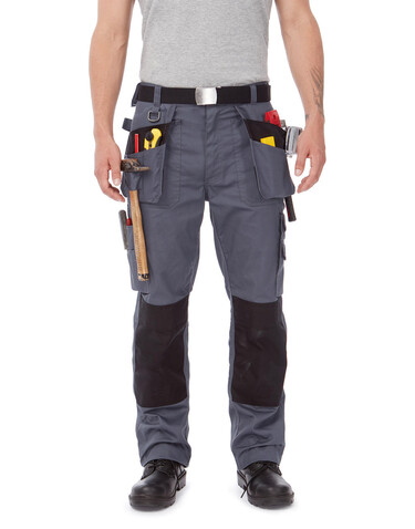 B & C Performance Pro Workwear Trousers, Steel Grey, 28" bedrucken, Art.-Nr. 976421110 B & C Performance Pro Workwear Trousers, Steel Grey, 28" bedrucken, Art.-Nr. 976421110