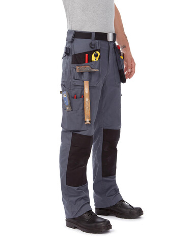 B & C Performance Pro Workwear Trousers, Steel Grey, 28" bedrucken, Art.-Nr. 976421110 B & C Performance Pro Workwear Trousers, Steel Grey, 28" bedrucken, Art.-Nr. 976421110