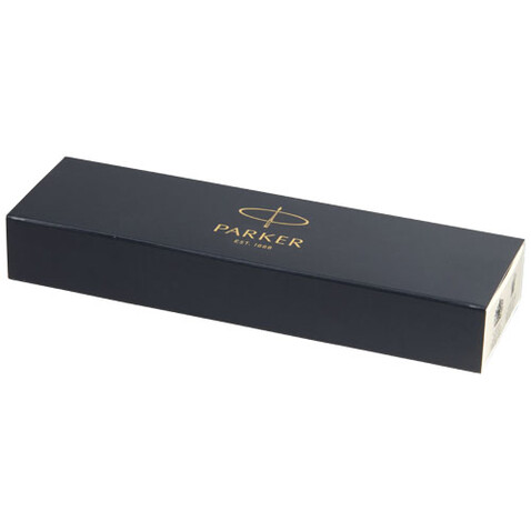 Parker Jotter Bond Street Kugelschreiber (blaue Mine), schwarz, silber bedrucken, Art.-Nr. 10683800 Parker Jotter Bond Street Kugelschreiber (blaue Mine), schwarz, silber bedrucken, Art.-Nr. 10683800