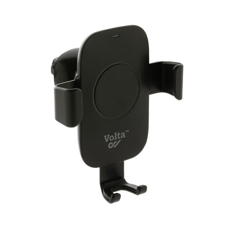 10W Wireless Charging Autohalter aus RCS Plastik schwarz bedrucken, Art.-Nr. P302.561 10W Wireless Charging Autohalter aus RCS Plastik schwarz bedrucken, Art.-Nr. P302.561