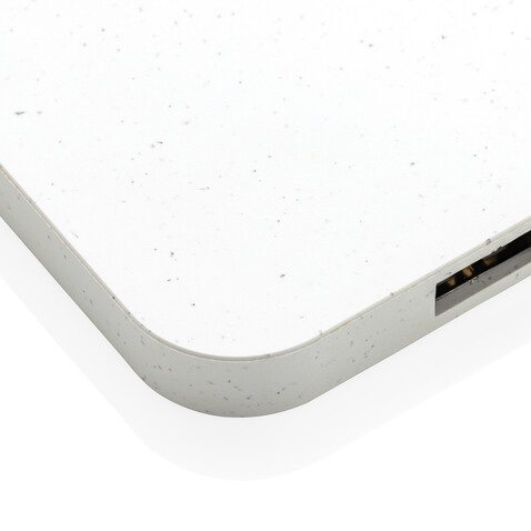10W Wireless Charger aus RSC recycl. Kunststoff mit Dual-USB weiß bedrucken, Art.-Nr. P308.463 10W Wireless Charger aus RSC recycl. Kunststoff mit Dual-USB weiß bedrucken, Art.-Nr. P308.463