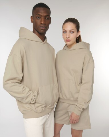 Cooper Dry - Der Boxy Unisex-Hoodie mit trockenem Griff - Desert Dust - XS bedrucken, Art.-Nr. STSU797C028XS