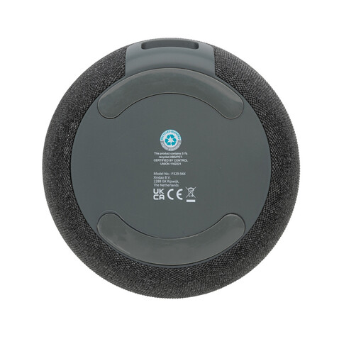 5W Lautsprecher aus RCS rPlastik/PET & Bambus anthrazit bedrucken, Art.-Nr. P329.949 5W Lautsprecher aus RCS rPlastik/PET & Bambus anthrazit bedrucken, Art.-Nr. P329.949