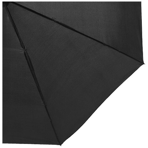 Alex 21,5" Vollautomatik Kompaktregenschirm, schwarz, silber bedrucken, Art.-Nr. 10901681