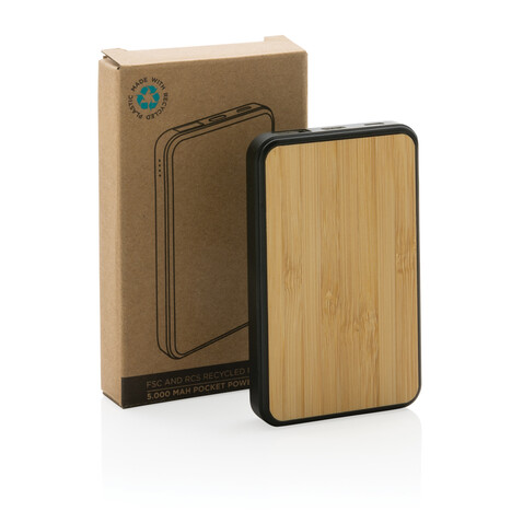 5.000mAh Powerbank aus RCS recyceltem Kunststoff braun bedrucken, Art.-Nr. P322.379 5.000mAh Powerbank aus RCS recyceltem Kunststoff braun bedrucken, Art.-Nr. P322.379