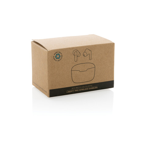 Liberty Pro TWS-Ohrhörer aus recyceltem RCS-ABS weiß bedrucken, Art.-Nr. P329.583 Liberty Pro TWS-Ohrhörer aus recyceltem RCS-ABS weiß bedrucken, Art.-Nr. P329.583