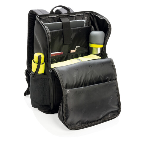 Swiss Peak AWARE™ Easy Access 15.6" Laptop-Rucksack schwarz bedrucken, Art.-Nr. P763.111 Swiss Peak AWARE™ Easy Access 15.6" Laptop-Rucksack schwarz bedrucken, Art.-Nr. P763.111