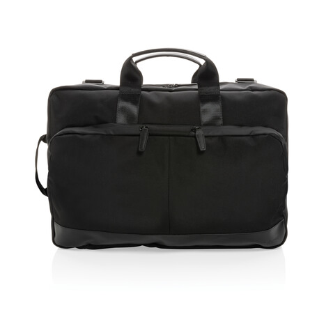 Swiss Peak AWARE™ Executive 2-in-1 Laptop-Rucksack schwarz bedrucken, Art.-Nr. P762.711 Swiss Peak AWARE™ Executive 2-in-1 Laptop-Rucksack schwarz bedrucken, Art.-Nr. P762.711