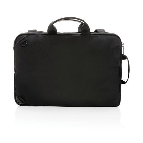 Swiss Peak AWARE™ Executive 2-in-1 Laptop-Rucksack schwarz bedrucken, Art.-Nr. P762.711 Swiss Peak AWARE™ Executive 2-in-1 Laptop-Rucksack schwarz bedrucken, Art.-Nr. P762.711