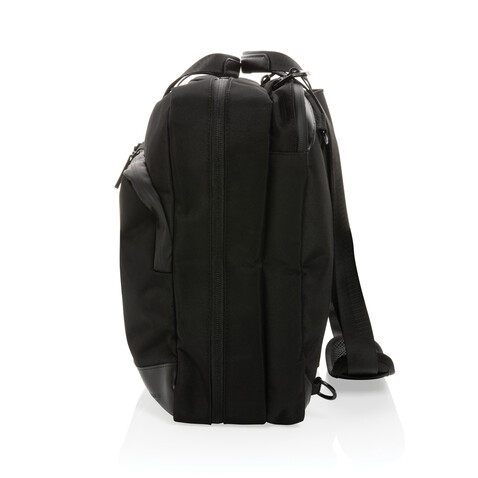 Swiss Peak AWARE™ Executive 2-in-1 Laptop-Rucksack schwarz bedrucken, Art.-Nr. P762.711 Swiss Peak AWARE™ Executive 2-in-1 Laptop-Rucksack schwarz bedrucken, Art.-Nr. P762.711