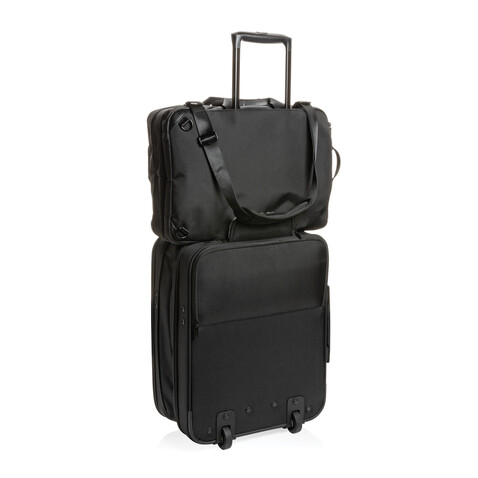 Swiss Peak AWARE™ Executive 2-in-1 Laptop-Rucksack schwarz bedrucken, Art.-Nr. P762.711 Swiss Peak AWARE™ Executive 2-in-1 Laptop-Rucksack schwarz bedrucken, Art.-Nr. P762.711