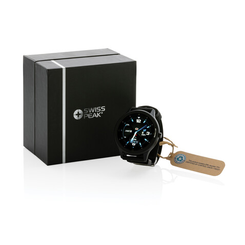 Swiss Peak Watch aus RCS recyceltem TPU schwarz bedrucken, Art.-Nr. P330.851 Swiss Peak Watch aus RCS recyceltem TPU schwarz bedrucken, Art.-Nr. P330.851