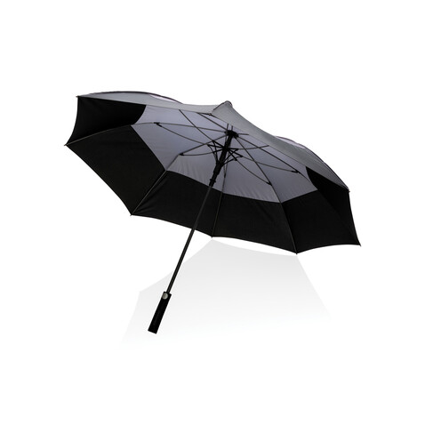 27" Impact AWARE™ RPET 190T Auto-Open Stormproof-Schirm anthrazit bedrucken, Art.-Nr. P850.682 27" Impact AWARE™ RPET 190T Auto-Open Stormproof-Schirm anthrazit bedrucken, Art.-Nr. P850.682