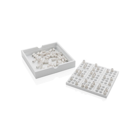 Holz-Sudoku-Spiel weiß bedrucken, Art.-Nr. P940.103