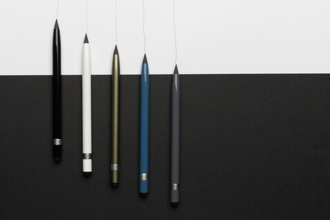Tintenloser Stift aus Aluminium mit Radiergummi grün bedrucken, Art.-Nr. P611.127 Tintenloser Stift aus Aluminium mit Radiergummi grün bedrucken, Art.-Nr. P611.127