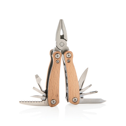 Holz Mini-Multitool braun bedrucken, Art.-Nr. P221.379