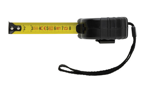 3m/16mm Maßband aus RCS recyceltem Kunststoff schwarz bedrucken, Art.-Nr. P112.101