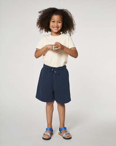 Mini Bolter - Die Kinder-Joggingshorts - French Navy - 3-4/98-104cm bedrucken, Art.-Nr. STBK102C72703