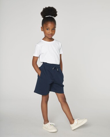 Mini Bolter - Die Kinder-Joggingshorts - French Navy - 3-4/98-104cm bedrucken, Art.-Nr. STBK102C72703
