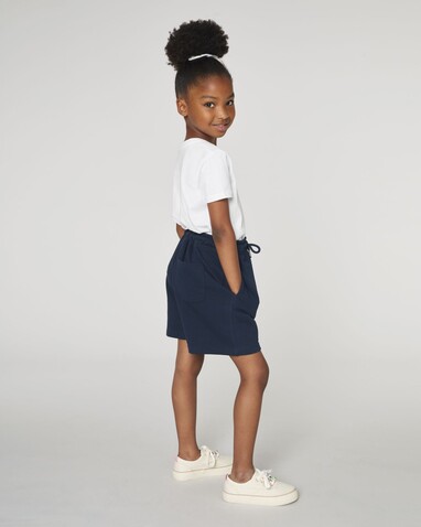 Mini Bolter - Die Kinder-Joggingshorts - French Navy - 3-4/98-104cm bedrucken, Art.-Nr. STBK102C72703