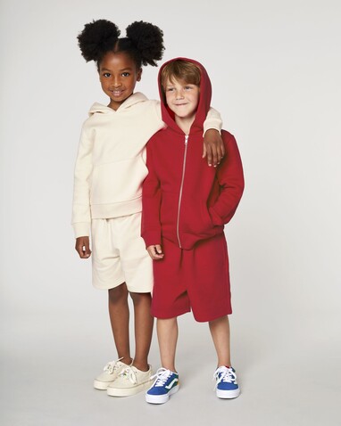 Mini Bolter - Die Kinder-Joggingshorts - Natural Raw - 7-8/122-128cm bedrucken, Art.-Nr. STBK102C05407