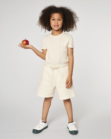 Mini Bolter - Die Kinder-Joggingshorts - Natural Raw - 7-8/122-128cm bedrucken, Art.-Nr. STBK102C05407