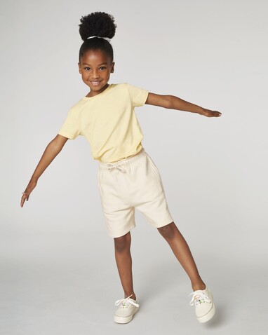 Mini Bolter - Die Kinder-Joggingshorts - Natural Raw - 5-6/110-116cm bedrucken, Art.-Nr. STBK102C05405